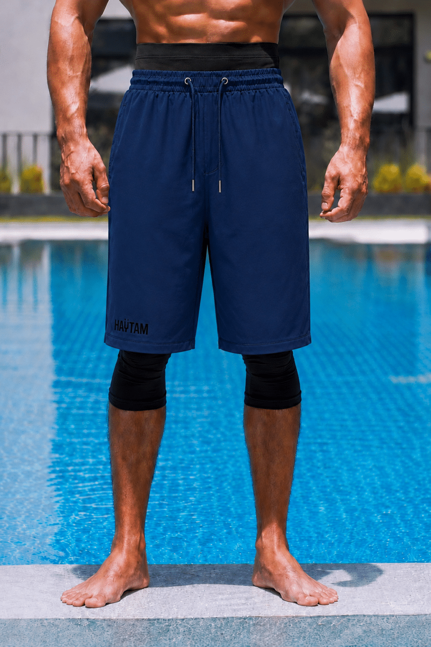Sarouel de bain Haytam bleu