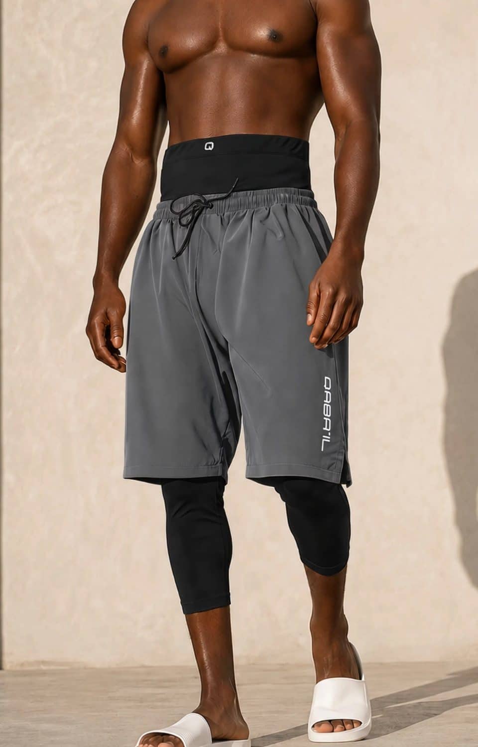Badeshorts Qabail S26 Anthrazitgrau